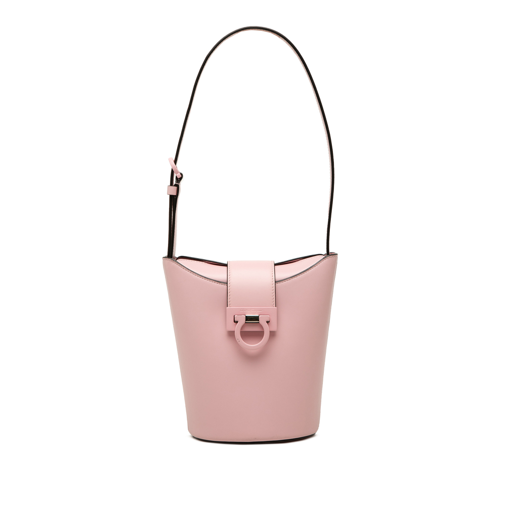 Pre-Loved Ferragamo Small Leather Trifolio Shoulder Bag